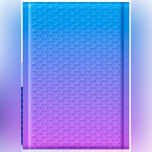 10pc Gradient Blue and Purple 10x6 Bubble Mailers - Picture 1 of 5
